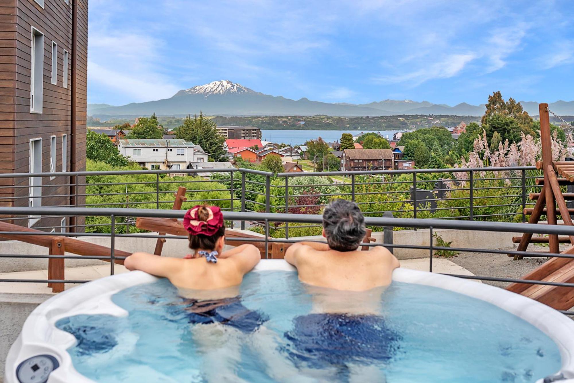 Exquisito Depa Con La Mejor Vista Al Lago Y Tinaja Puerto Varas Dış mekan fotoğraf