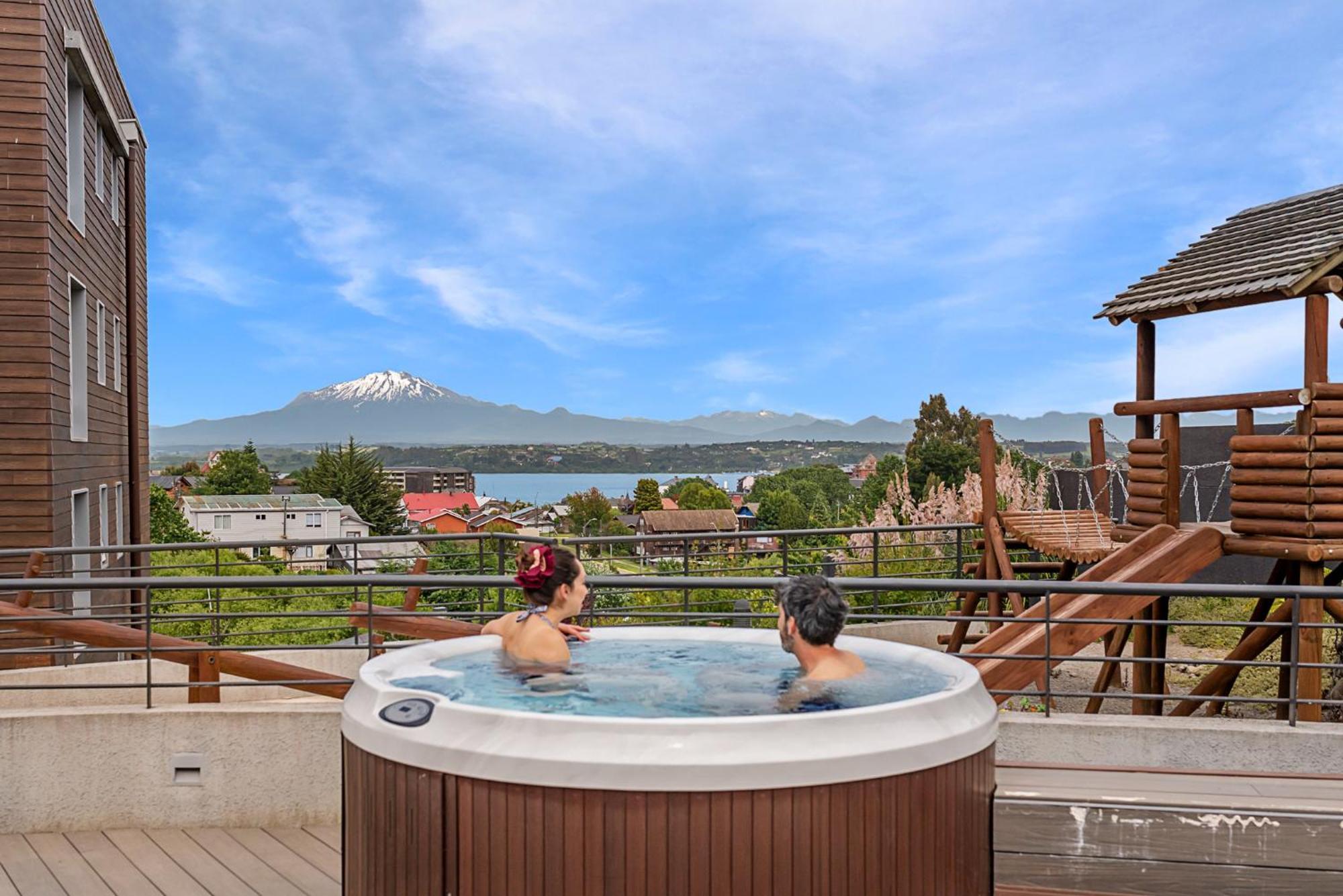 Exquisito Depa Con La Mejor Vista Al Lago Y Tinaja Puerto Varas Dış mekan fotoğraf