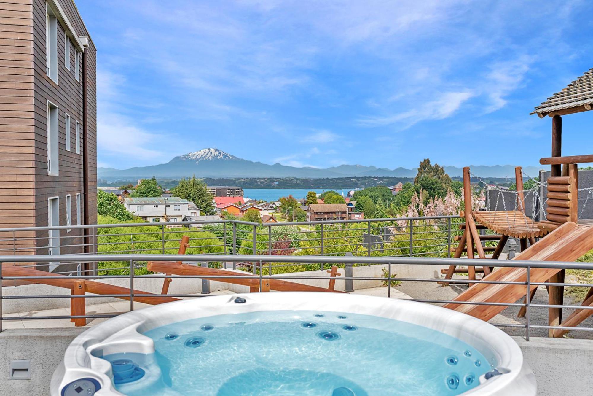 Exquisito Depa Con La Mejor Vista Al Lago Y Tinaja Puerto Varas Dış mekan fotoğraf